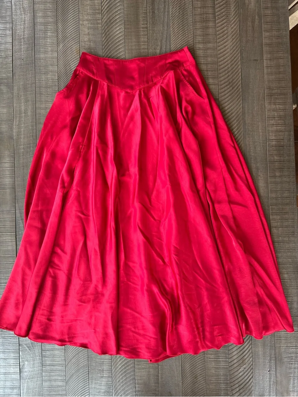 Free People Chilco Salsa Maxi Skirt with High Side Slit Women’s Size 4
